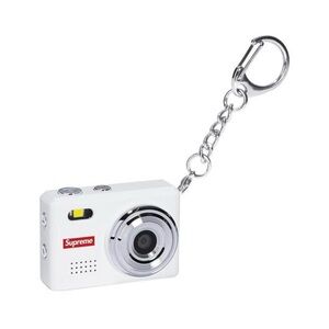 Supreme White Mini Camera Keychain